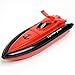 SZJJX RC Boat Remote Control Racing Boat High Speed Electric 4 Channels for Pools, Lakes and Outdoor Adventure JX802 Blue (Red)