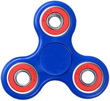 Anti-Anxiey Fidget Spinner EDC Focus Toy Tri-Spinner for Relieveing ADHD Autism Boredom Stress Reducer Time Killer Steel Bearing (blue)