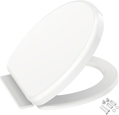 ZENO Oval Soft Close Toilet Seat Quick Release Metal Hinges Easy Clean White UF