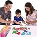 BESTOYARD Fishing Game Fishing Toy - 12 Different Wooden Fishes with Words, 2 Magnetic Rods and 2 Dices, Perfect Educational Game for Kids Toddlers
