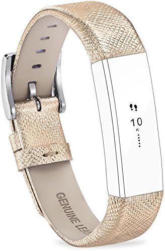FITEEN Leather Bands for Fitbit Alta and Fitbit Alta HR Strap Style,Small Large