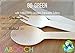 Disposable Wooden Cutlery 300pc Set | 100 Forks | 100 Knives | 100 Spoons, 6.25 inch length. 100% Natural, Eco-Friendly, Compostable, Biodegradable, Premium Utensils for Parties by KABOOCHY