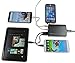 Multiple USB Charger 6 Port 60 Watt by i-xtm - Portable High Speed Charging Station; 3-1 Cable Included($6.97 value)