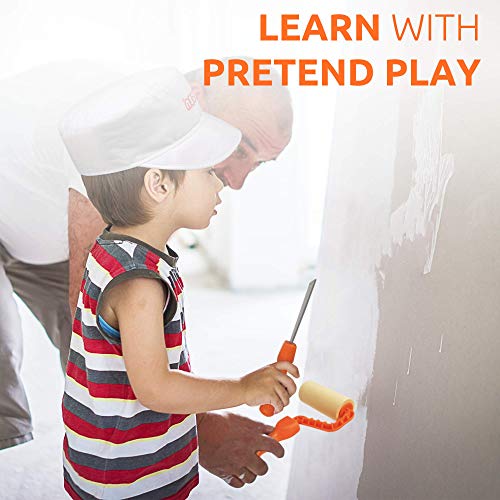 Li’lGen Pretend Play Painter Set with Book 11 Piece Kids Mess Free