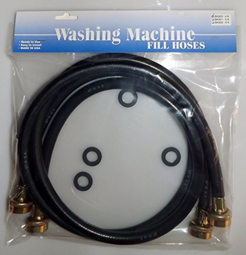 Washing Machine Fill Hoses w/washers 2-6'