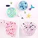 Habbi Slime Supplies Kit 132pcs DIY Slime Beads Charms Include Fishbowl Beads, Floam Balls, Glitter, Shells, Confetti, Cake Flower Fruit Slices, Slime Tools and Accessories for DIY Slime Making
