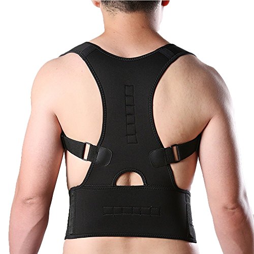 Neoprene Shoulder Support Strap Magnetic Lumbar Breathable Back Pain Belt Injury Arthritis Brace Gym