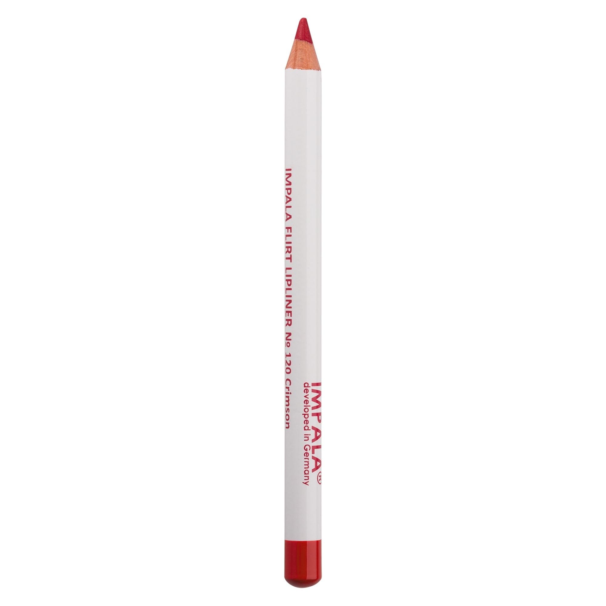 IMPALA | Lip Liner Color 120 Crimson | Long-Lasting Waterproof Creamy Lip Liner | Lip Plumping Effect | Long-Lasting Matte Lipstick, Professional Makeup