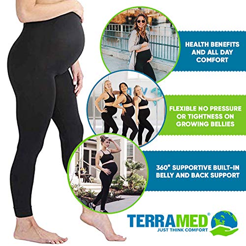 image for Terramed Just Think Comfort Terramed Maternity Leggings Active Wear Ov
