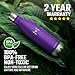 HOMPO Stainless Steel Water Bottle - 26oz/ 750ml BPA Free Vacuum Insulated Metal reusable Water Bottle, Double Walled keeps Hot & Cold leak proof Drinks bottle for kids, sports, gym(Purple)