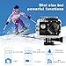 Sports Camera, Levin Action Camera 2.0 Inch 170 Degree Ultra-wide Angle Lens Full HD 1080p 12MP WiFi Remote Control Waterproof Sports Diving Camera with Accessories