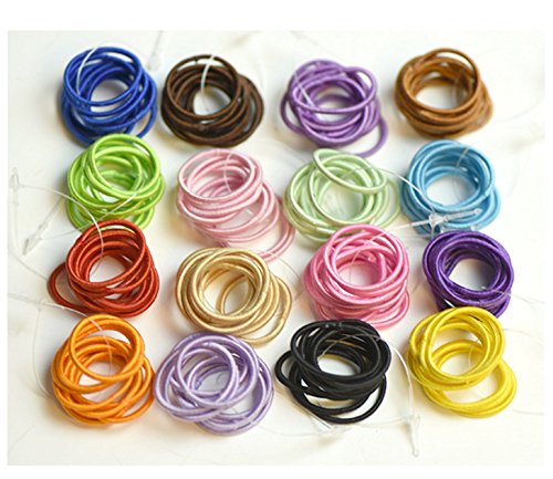 Ecome 100pcs Hair Accessories Elastic Hair Bands Girl Headbands Hair Ropes