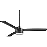 MINKA-AIRE Roto LED 52" Ceiling Fan in Coal Black Finish with Remote Control, F535L-CL