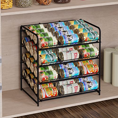 Simple Trending 4Tier Can Rack Organizer, Can Storage Dispenser Holds