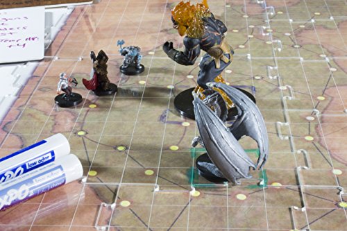 C4Labs Interchangeable Clear Acrylic Battle Tiles Great for D&D and RPG Games 5 Big Pack - Thumbnail 3
