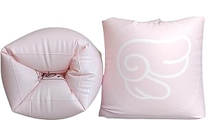 CAMPOTIA Arm Floaties for Kids Pool – Safe Inflatable Swim Aid with Dual Air Chambers & Double Valve | Durable PVC for Swimming | Toddlers & Adults | Cotton Candy Armtube