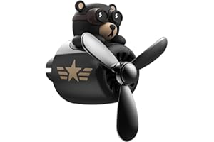 LEGLO Car Vent Clip – Bear Pilot Propeller Car Air Freshener Vent Clip, Fun Rotating Design for Auto Interior, Easy to Install Decoration, 2.1”x2.5”x2.4” Compact Size, Cute Christmas Teddy Bear Gift Idea