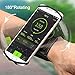 VUP Sports Armband Universal for iPhone 8/8Plus/7Plus/7, 180° Rotating Sweatproof Wristband Fits up 4’’to 5.5’’ Phones for Running, Cycling, Workouts or any Fitness Activity Secure - Black