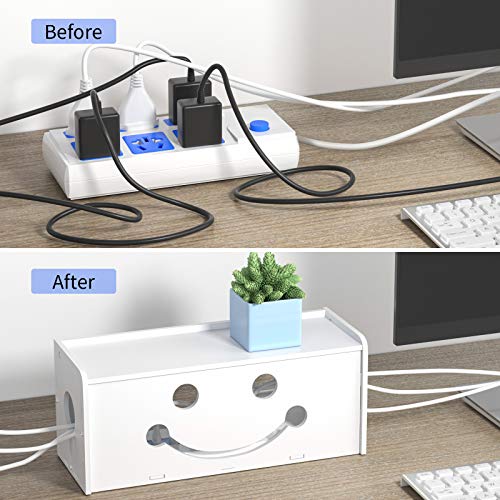 Cable Management Box, Hide Surge Protector Cable Box, Large Cable