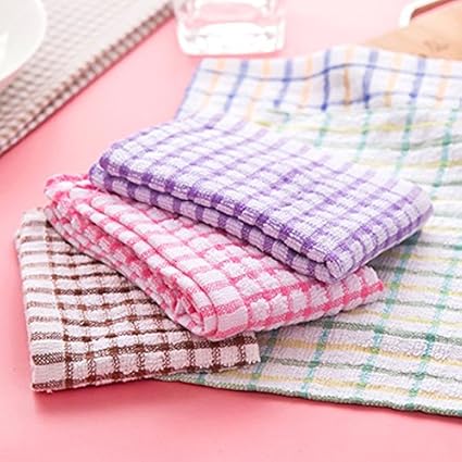 Aloud Creations Multicolor Kitchen Towel / Kitchen Napkin / Table Wipe Pack of 6 Pcs (15*25 Inches)