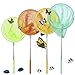 GeMoor 4 Pack Telescopic Butterfly Nets - Great for Catching Insects Bugs Fishing - Outdoor Tools for Kids Playing - Extendable from 6.8’’ to 34’’ (Blue Orange Yellow Green)