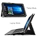 Infiland Asus Transformer Mini T102HA Case, Premium PU Leather Portfolio Stand Cover Case for ASUS 10.1 Inch Transformer Mini T102HA-D4-GR 2 in 1 Touchscreen Laptop- Lucky Tree
