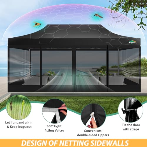 COBIZI 10x20 Heavy Duty Pop Up Canopy Review: Screen Tent with Mosquito Netting image 29