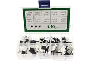 50Pcs 10 Values LM317 L7805 L7806 L7808 L7809 L7810 L7812 L7815 L7818 L7824 TO-220 Package High Current Positive Voltage Regu