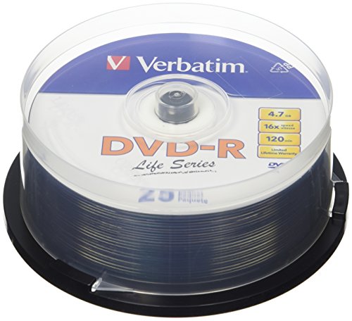 Verbatim DVD-R Disc Spindle Life Series 25-Pack 16x