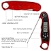 GikPal Instant Read MeatThermometer Super Fast Digital Electronic Food Thermometer Waterproof Accurate Barbecue Cooking Thermometer for Kitchen and Outdoor Cooking, Red
