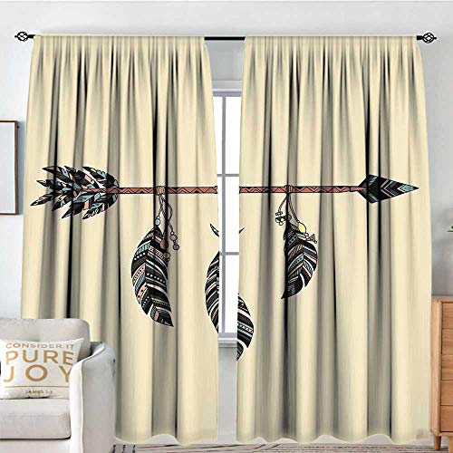 Arrow Decor Blackout Curtains Shading Heat Insulation Arrow In