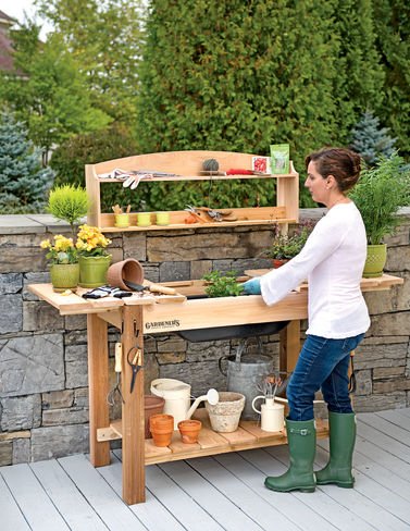 Gsc Potting Bench With Shelves Buy Online In Uzbekistan At Desertcart