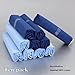 Ten pack cotton handkerchiefs mens wholesale with gift box --Blue MH1071 One Size Blue