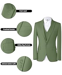 Mens Slim Fit Suits Wedding 3 Piece Suit Set