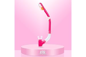 EXP VISION Dry Snorkel for Kids, Ultimate Snorkel Tube for Snorkeling, Freediving & Swimming, Easy-Breath Technology, Top-Mounted Dry Valve & Food-Grade Silicone Mouthpiece