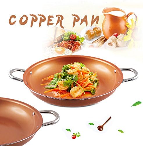 Volar Nonstick Copper Ceramic Coating Stainless Steel Induction 14 Inch Cooking Pan
