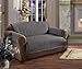 Elegant Comfort QUILTED FURNITURE PROTECTOR for Pet Dog Children Kids -2 TIES TO STOP SLIPPING OFF Treatment Microfiber As soft as Egyptian Cotton, Gray Sofa