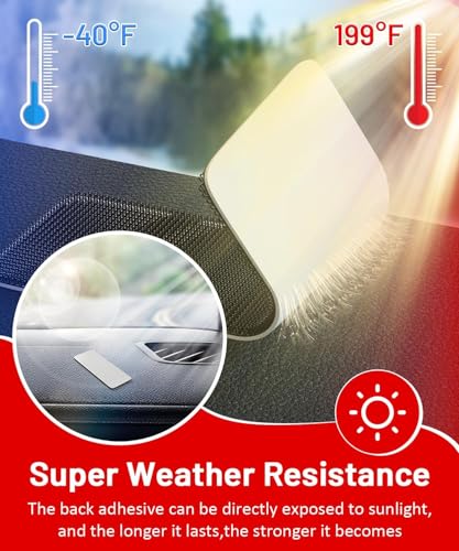 Velcro Strips with Adhesive, Hook and Loop Strips with Super Adhesive Heavy Duty, Made of 3M, Heat Resistant Waterproof, Outdoor or Indoor Use, 12 Sets (Black, 1.57x1.97 Inch)