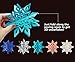 Winter Wonderland Snowflakes Party Decorations 3D Card Hanging Paper Centerpieces for/Birthday/Christmastree/New Year/Baby Shower/Wedding Party/Shopwindow Supplies (Mirror Silver)