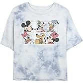 Disney Characters Mickey and Friends Grid Women's Fast Fashion Short Sleeve Tee Shirt