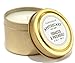 Paddywax Apothecary Collection Candle Travel Tins (Set of 4), Tobacco & Patchouli, Gold