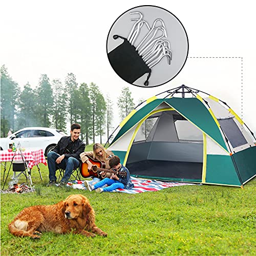 12Pcs Aluminium Tent Stakes for Sand,Beach Camping7 Inch Long Metal