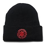 Red Hot Chili Peppers Rock Band Logo Beanie Fashion Unisex Embroidery Beanies Skullies Knitted Hats Skull Caps