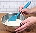 RSVP International Ela's Favorite Silicone Spatula Spoon, Turquoise, 11