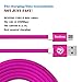 Android Charger (10ft/3m) for Samsung Galaxy Table S7 S6 Xiaomi HTC Huawe Meizu Sony Motorola and More Android Devices (Rose Red)