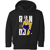 Sheki Apparel Ronaldo 7 Al Nassr Soccer Siuuu Goal Celebration Toddler Hoodie Sweatshirt (Black, 4T)