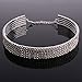 Clear Rhinestone Crystal Choker Necklace Wedding Collar Necklace Birthday Jewelry
