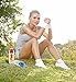 Basily Infuser Water Bottle - 28 ounce - Made with Commercial Grade Tritan-Blue, Blue