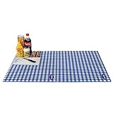 Picnic Table Mat - Wind Resistant, Waterproof - Foldable Sturdy Plastic Mat to cover Dirty Picnic Tables. For Picnic, Camping, Travel, Tailgate Party. Quick Set Up, Easy to Clean