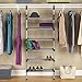 Whitmor 6 Shelf Closet System - Adjustable Closet Maximizer